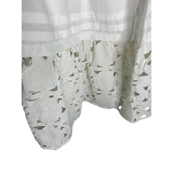 NWT ANTHROPOLOGIE  THE SOMERSET COLLECTION MAXI SKIRT: EYELET-HEM EDITION XL - Picture 6 of 11